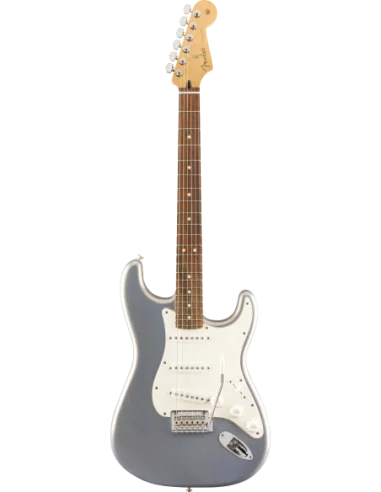 Guitarra Eléctrica Fender Player Stratocaster PF Silver frontal