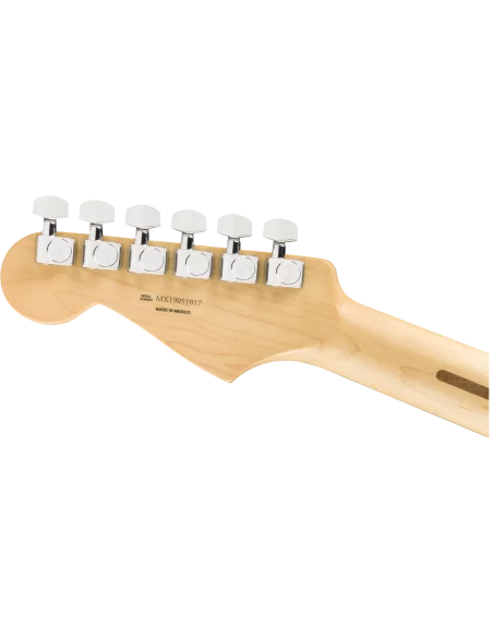 Guitarra Eléctrica Fender Player Stratocaster PF Silver clavijero parte trasera