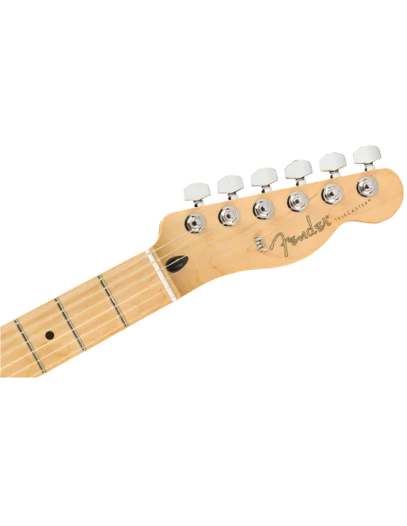 Guitarra Eléctrica Fender Player Tele MN BLK clavijero parte delantera