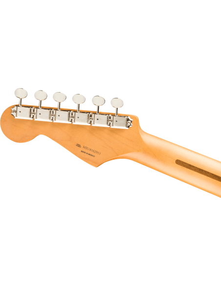 Clavijero de la Guitarra Eléctrica Fender Vintera 50S Stratocaster Modified Maple Fingerboard Daphne Blue revés