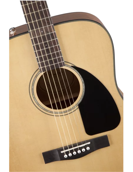 Cuerpo de la Guitarra Acústica Fender Cd-60 Dreadnough V3 Ds Walnut Fingerboard Natural detalle