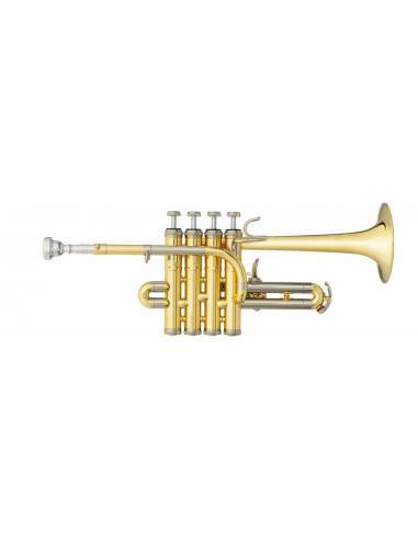 Trompeta Piccolo B&S BS-31312-1-0D Lacada frontal