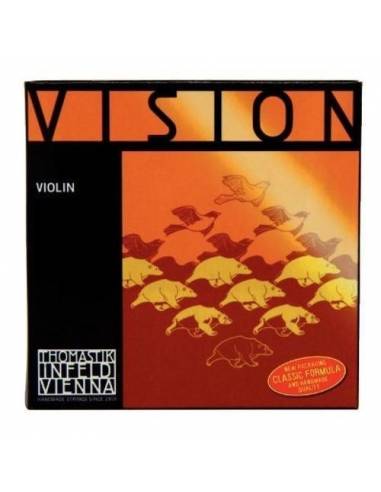 Cuerda 4 G(Sol) Violín Thomastik Vision VI04 4/4 Tensión Media frontal