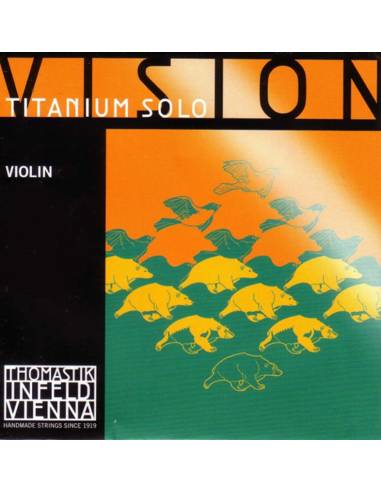 Cuerda 1 E(Mi) Violín Thomastik Vision Solo VIS01 4/4 Tensión Media frontal