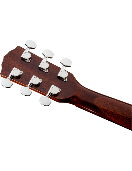 Clavijero de la Guitarra Acústica Fender Cd-60S Dreadnought Walnut Fingerboard Todo All Mahogany revés