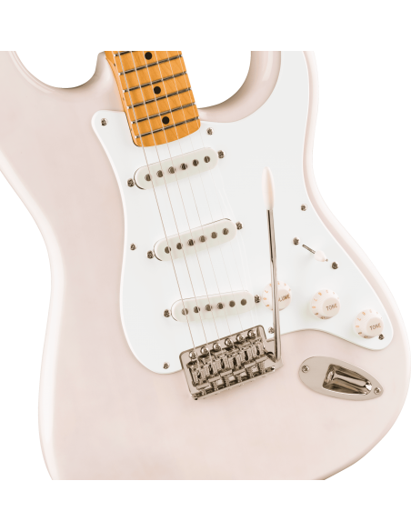Guitarra Eléctrica Fender Squier Classic Vibe 50S Stratocaster MN White Blonde cuerpo