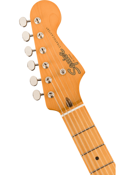 Guitarra Eléctrica Fender Squier Classic Vibe 50S Stratocaster MN White Blonde clavijero frontal
