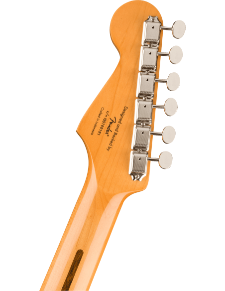 Guitarra Eléctrica Fender Squier Classic Vibe 50S Stratocaster MN White Blonde clavijero posterior