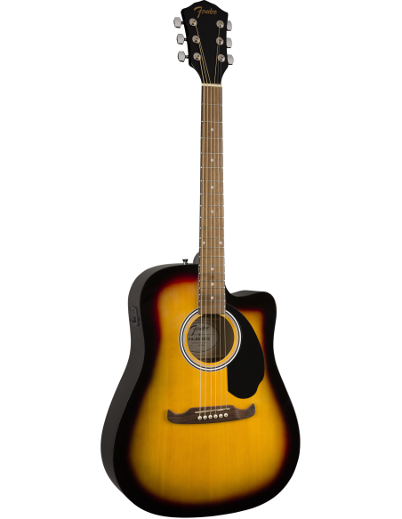 Guitarra Electroacústica Fender Fa-125Ce Dreadnought Wn Sunburst derecha