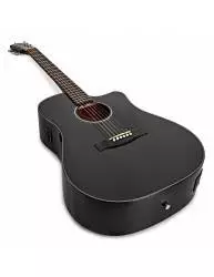 Guitarra Electroacústica Fender Fa-125Ce Dreadnought Walnut Fingerboard Black derecha