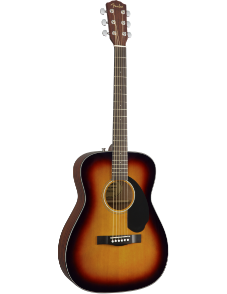 Guitarra Acústica Fender Cc-60S Concert Walnut Fingerboard 3 Color Sunburst derecha