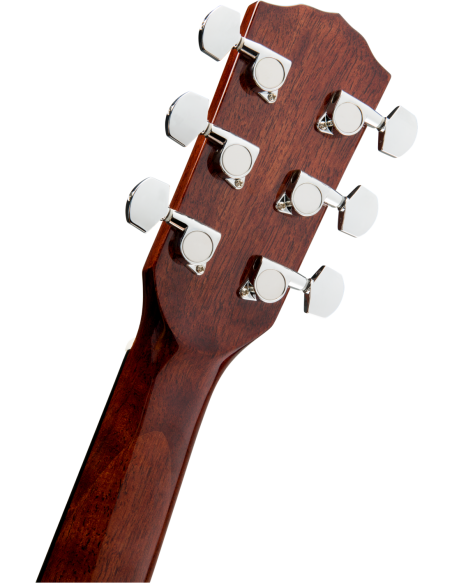 Clavijero de la Guitarra Acústica Fender Cc-60S Concert Walnut Fingerboard 3 Color Sunburst trasera