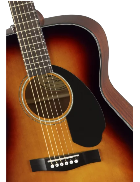 Cuerpo de la Guitarra Acústica Fender Cc-60S Concert Walnut Fingerboard 3 Color Sunburst detalle