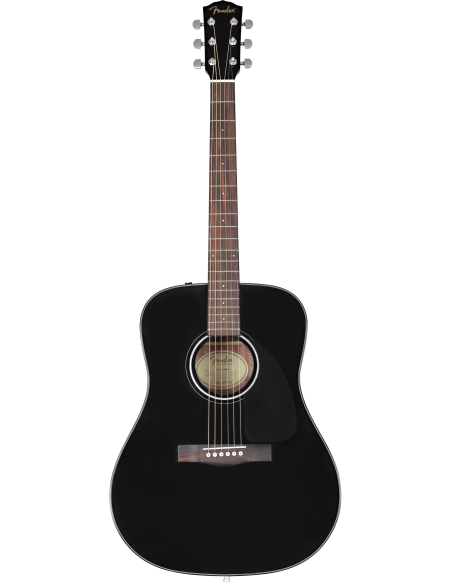Guitarra Acústica Fender Cd-60 Dreadnough V3 Ds Walnut Fingerboard Negra