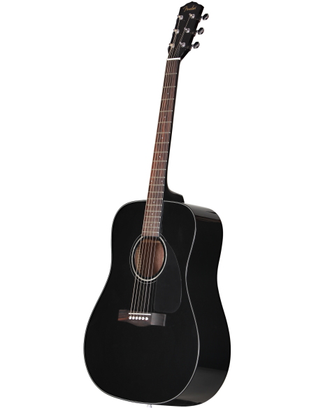 Guitarra Acústica Fender Cd-60 Dreadnough V3 Ds Walnut Fingerboard Negra derecha