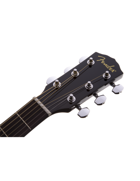 Clavijero de la Guitarra Acústica Fender Cd-60 Dreadnough V3 Ds Walnut Fingerboard Negra