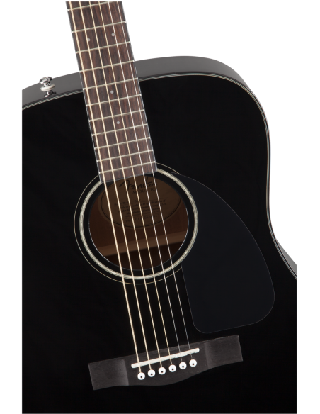 Cuerpo de la Guitarra Acústica Fender Cd-60 Dreadnough V3 Ds Walnut Fingerboard Negra detalle