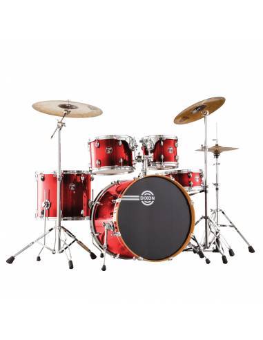 Batería Dixon FS-522 Fuse Maple Gloss Candy Red Fade frontal