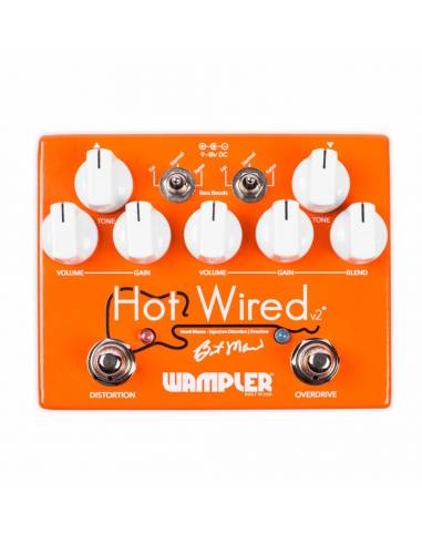 Pedal Efectos Wampler Hot Wired V2 Brent Mason Signature frontal