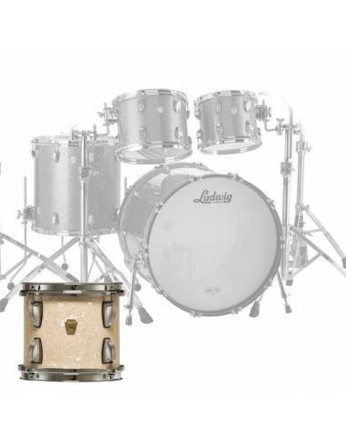 Batería Ludwig L88204AX Classic Maple MOD Vintage White Marine Pe frontal