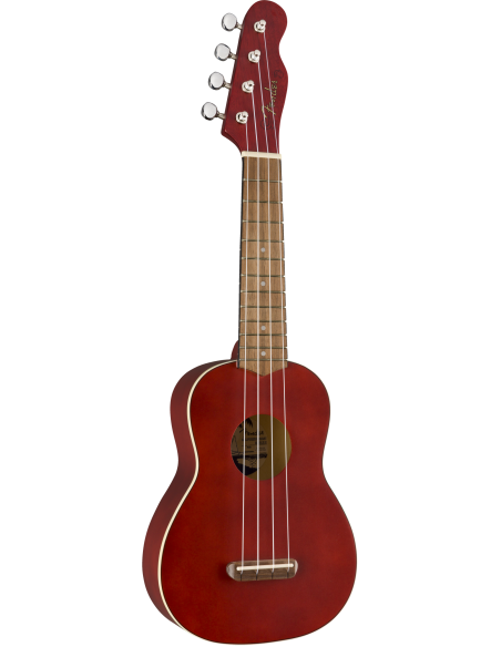 Ukelele Soprano Fender Venice Walnut Fingerboard Cherry derecha