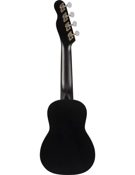 Fondo del Ukelele Soprano Fender Venice Walnut Fingerboard Black