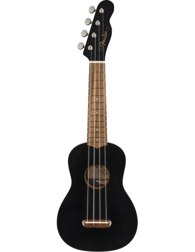 Ukelele Soprano Fender Venice Walnut Fingerboard Black