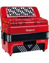 Acordeón Roland FR-1XB Rojo de Botones frontal completo
