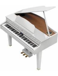 Mini Piano Electrónico de cola Roland GP607 blanco pulido superior