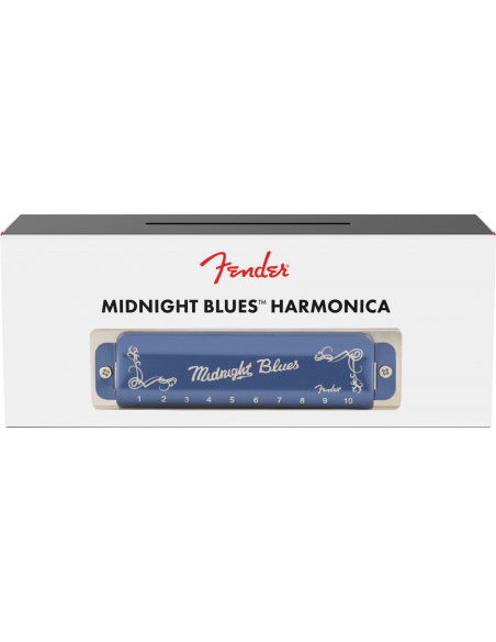 Armónica Fender Midnight Blues Do (C) caja frontal