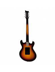 Fondo de la Guitarra Eléctrica Danelectro 66T 3 Tone Sunburst