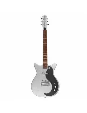 Guitarra Eléctrica Danelectro 59M Nos+ Silver Metalflake