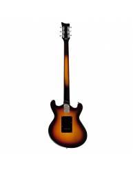 Guitarra Eéctrica Danelectro 66BT Baritone 3 Tone Sunburst posterior