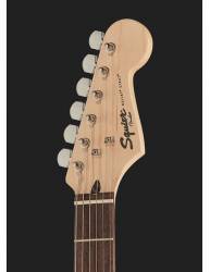 Guitarra Eléctrica Squier by Fender Bullet Stratocaster con Tremolo HSS LRL AWT clavijero frontal