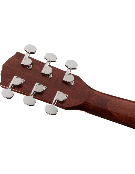 Clavijero de la Guitarra Electroacústica Fender Cc-140Sce Concert Walnut Fingerboard Natural trasera