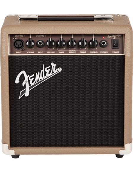 Amplificador Fender Acoustasonic 15 230V frontal