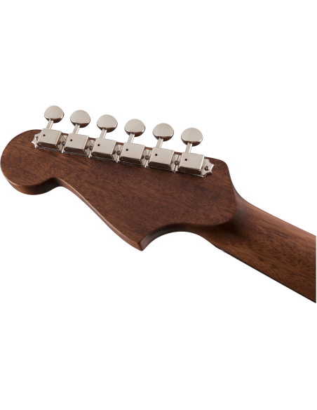 Clavijero de la Guitarra Electroacústica Fender Newporter Player Walnut Fingerboard Candy Apple Red trasera