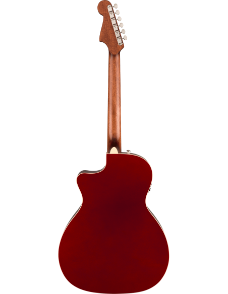 Fondo de la Guitarra Electroacústica Fender Newporter Player Walnut Fingerboard Candy Apple Red