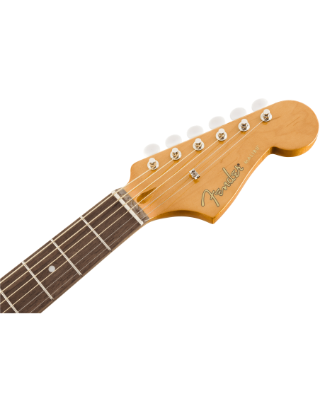 Guitarra Acústica Fender Alkaline Trío Malibu WN Natural clavijero frontal