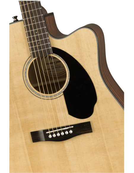 Cuerpo de la Guitarra Electroacústica Fender Cd-60Sce Dreadnought Natural detalle