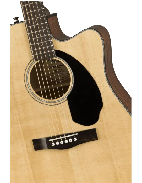 Cuerpo de la Guitarra Electroacústica Fender Cd-60Sce Dreadnought Natural detalle