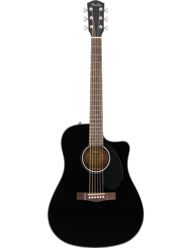 Guitarra Electroacústica Fender CD-60SCE Negro frontal