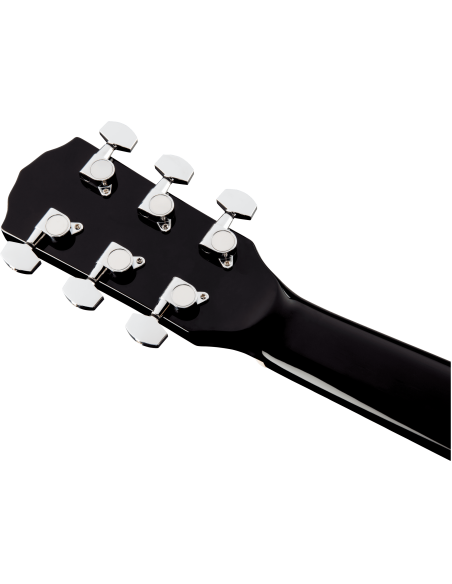 Guitarra Electroacústica Fender CD-60SCE Negro clavijero posterior