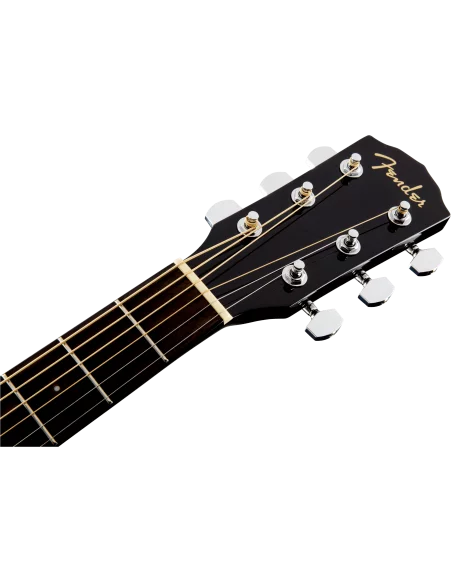 Guitarra Electroacústica Fender CD-60SCE Negro clavijero frontal