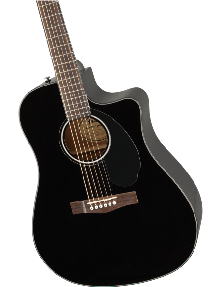 Guitarra Electroacústica Fender CD-60SCE Negro cuerpo