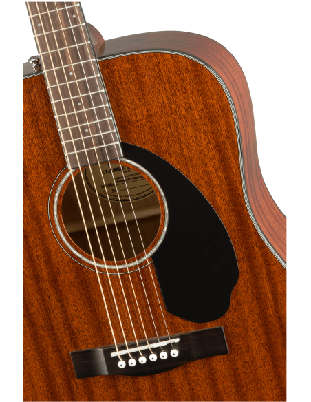 Cuerpo de la Guitarra Acústica Fender Cd-60S Dreadnought Walnut Fingerboard Todo All Mahogany detalle