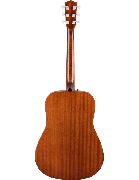 Fondo de la Guitarra Acústica Fender Cd-60S Dreadnought Walnut Fingerboard Todo All Mahogany