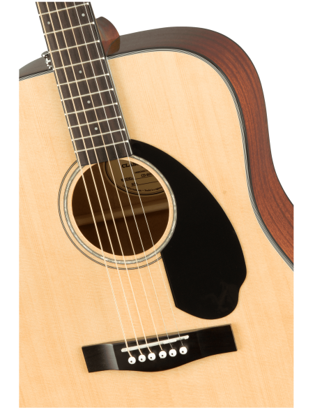 Cuerpo de la Guitarra Acústica Fender Cd-60S Dreadnought Walnut Fingerboard Natural detalle