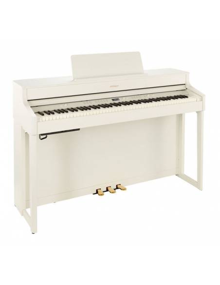 Piano Digital Roland HP702 White perfil
