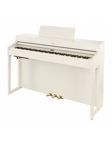 Piano Digital Roland HP702 White perfil 2